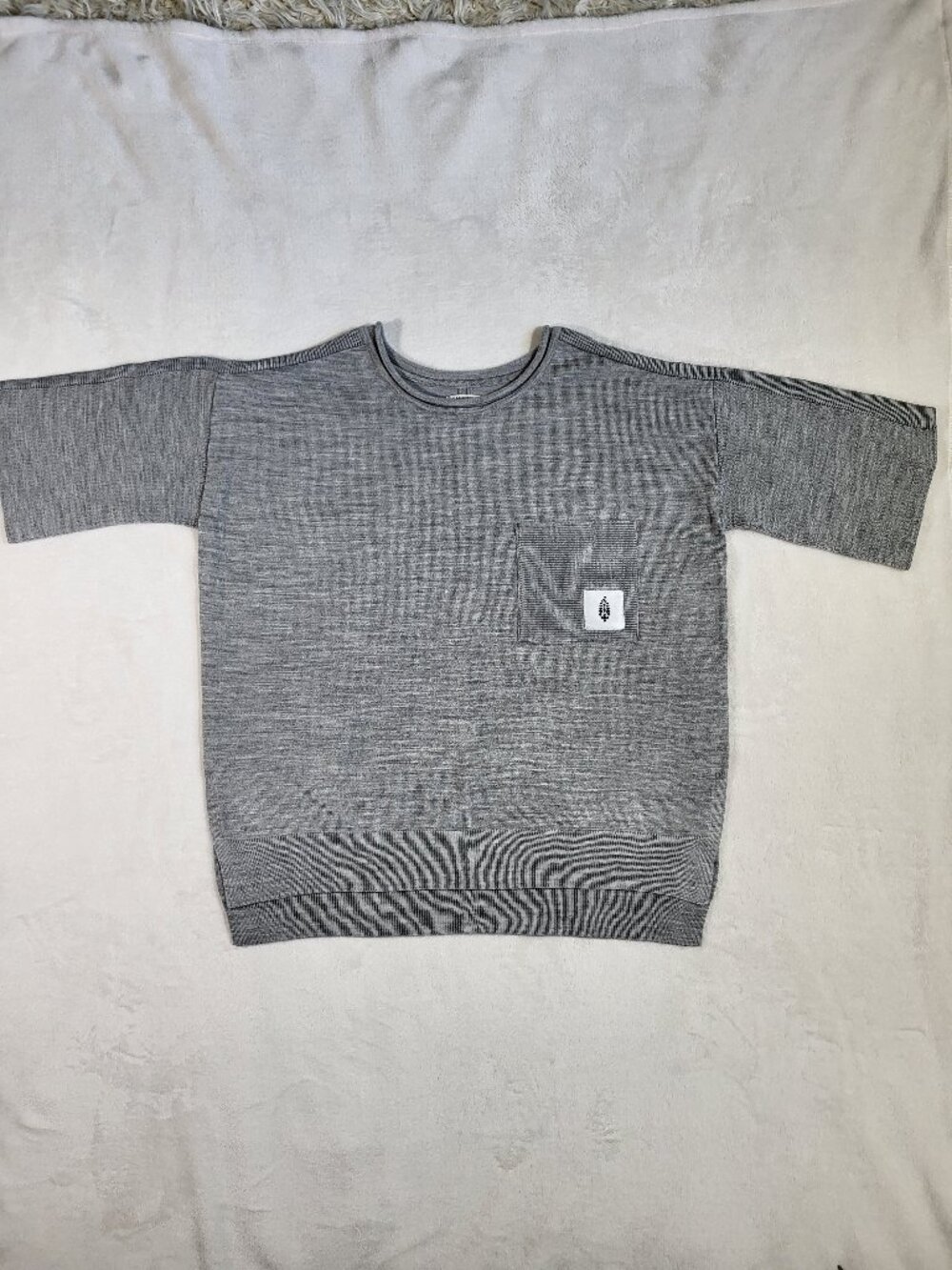FP Movement by Free People The Recovery Top Color Gray, Size Medium